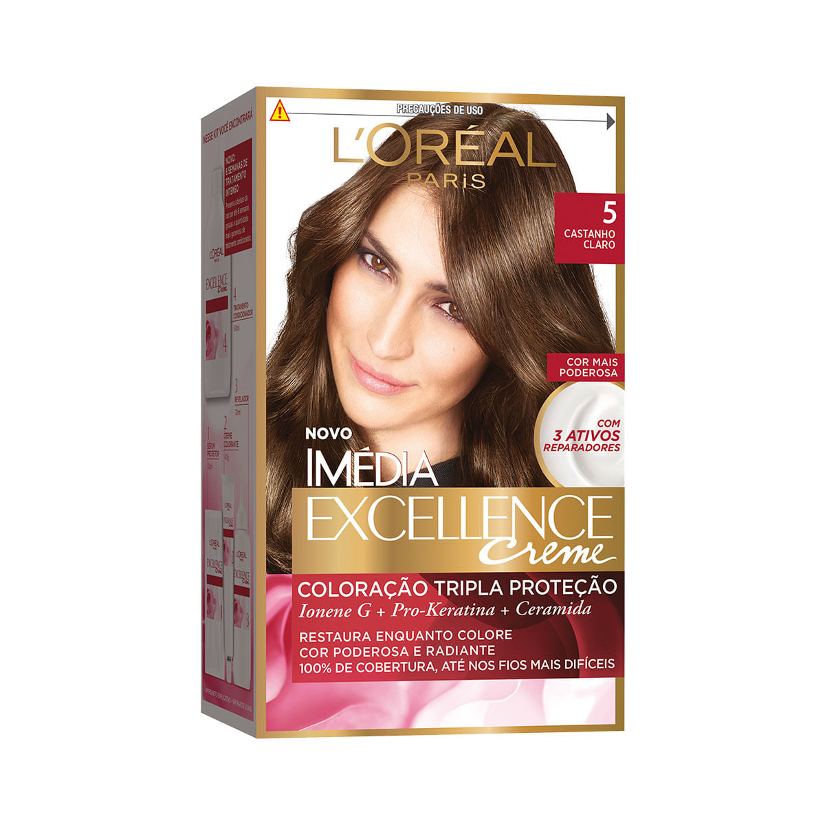Tintura para Cabelo Castanho Claro L&apos;Oreal Paris 47g