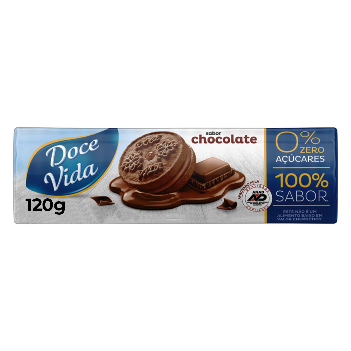 Biscoito Recheado Chocoalte Doce Vida Zero Açúcar 120g