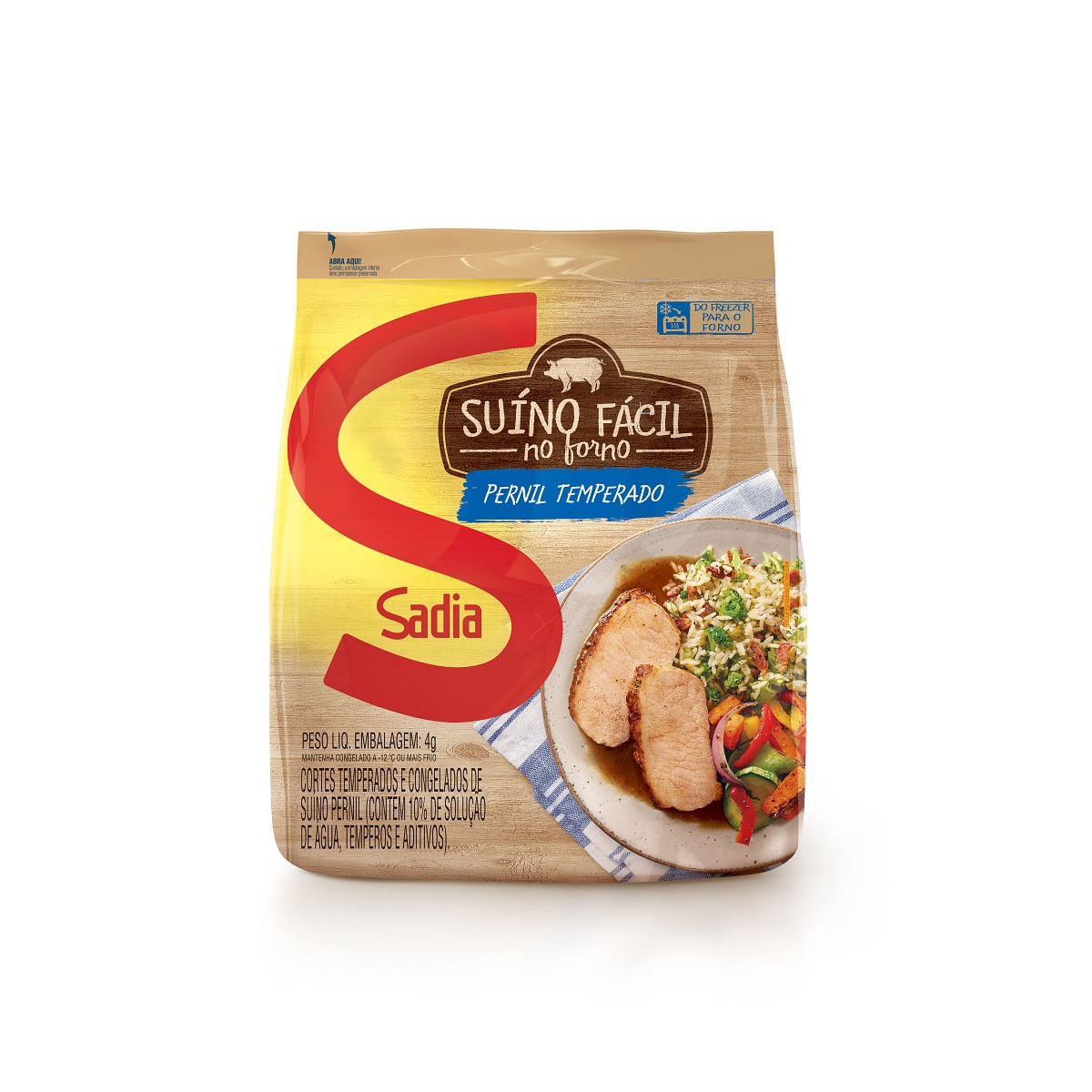 Pernil Suíno Congelado Sadia Fácil 750g