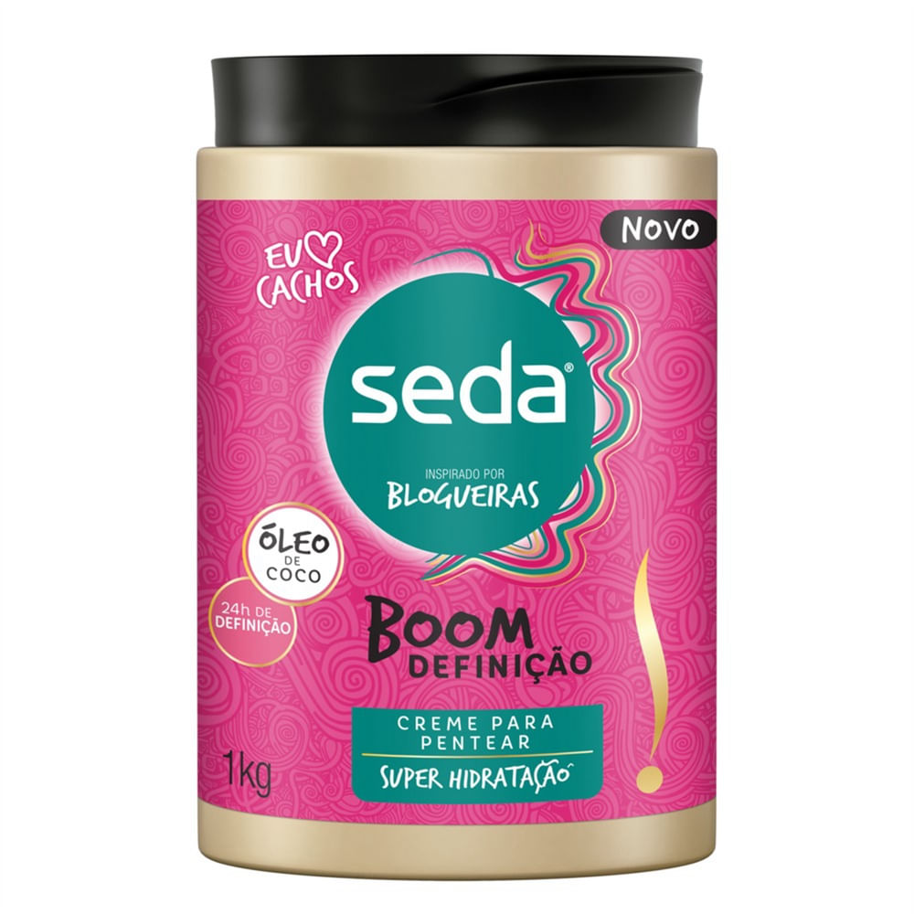 Creme para Pentear Seda Boom Definição Pote 1kg