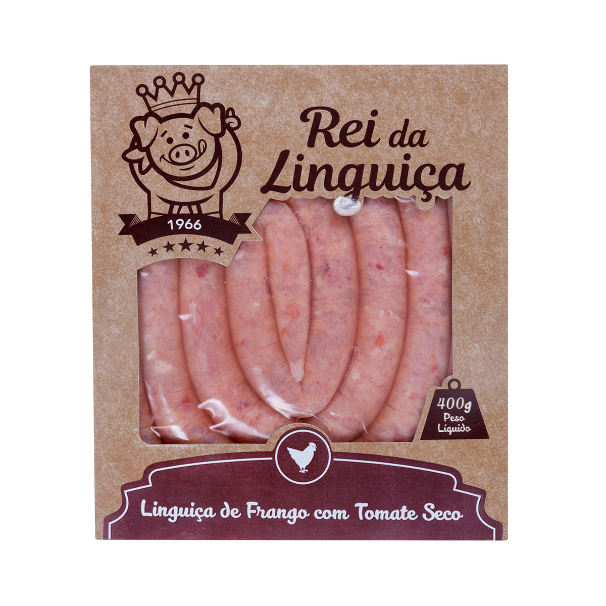 Lingüiça de Frango com Tomate Seco Rei da Linguiça 400 g