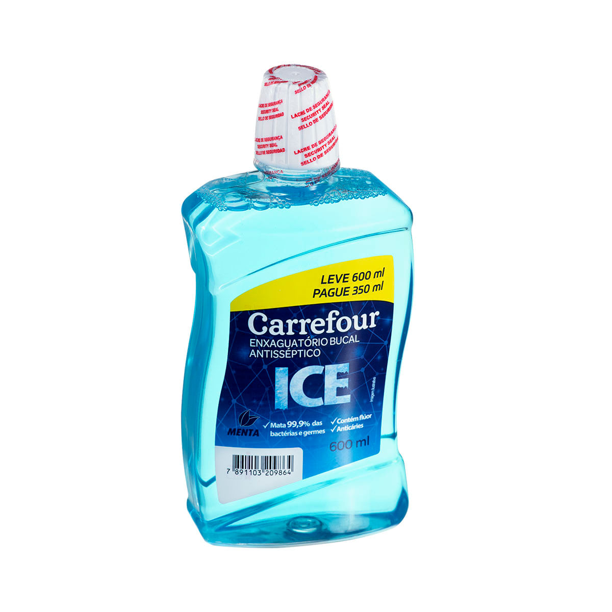 Enxanguante Bucal com Flúor Carrefour Ice Menta 600ml