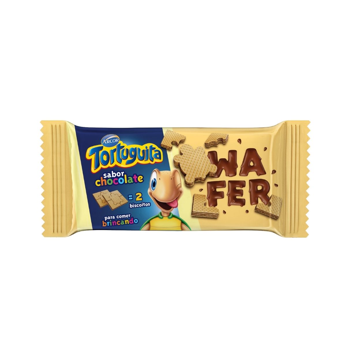 Biscoito Wafer Tortuguita Chocolate 85 g