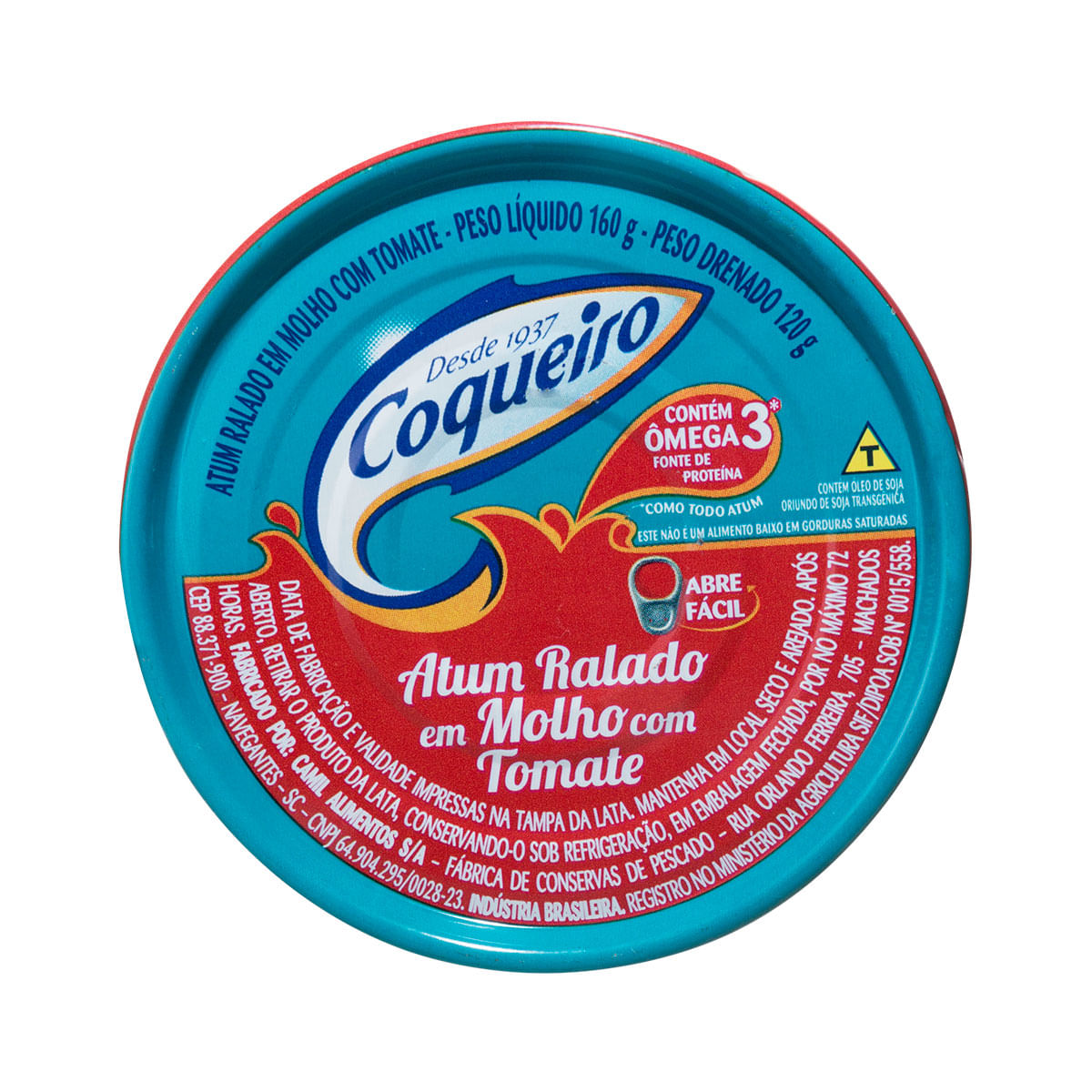 Atum Ralado no Molho de Tomate Coqueiro 170g