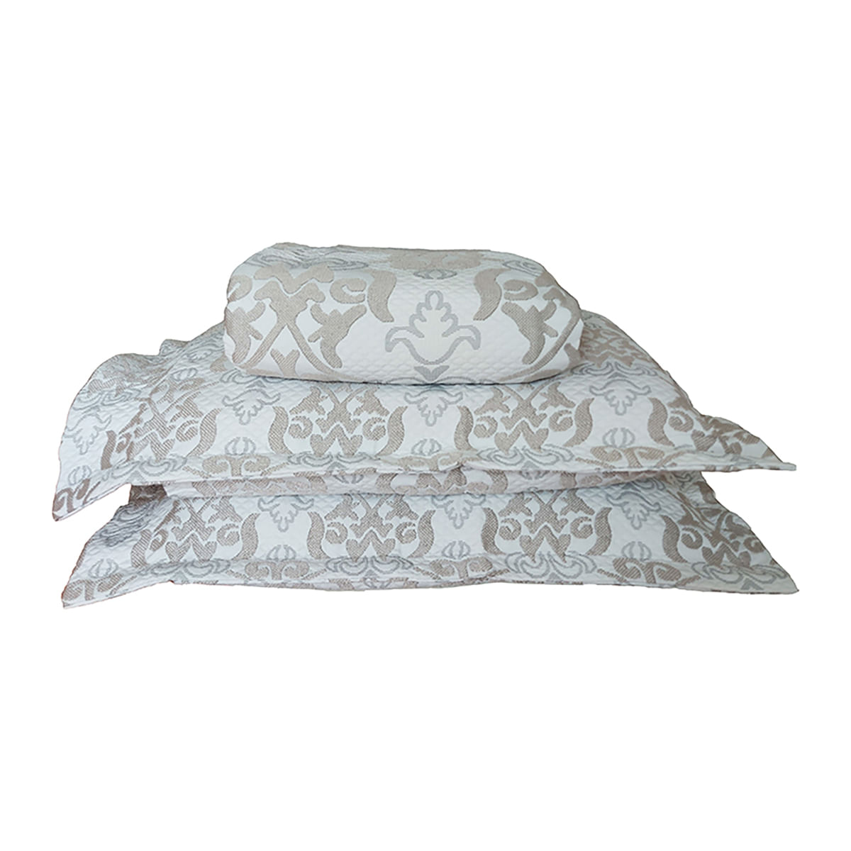 Kit Colcha Solteiro Montblanc Imperial J. Serrano Cinza 1,80 x 2,30 2 Peças