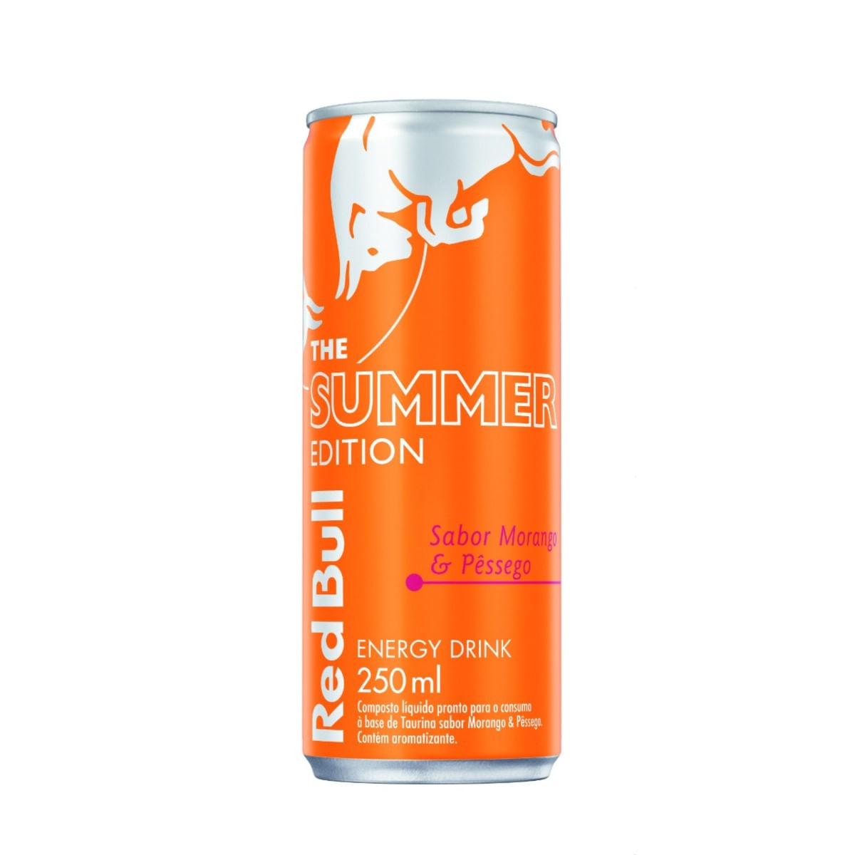 Energético Red Bull Sabor Morango & Pêssego The Summer Edition 250ml