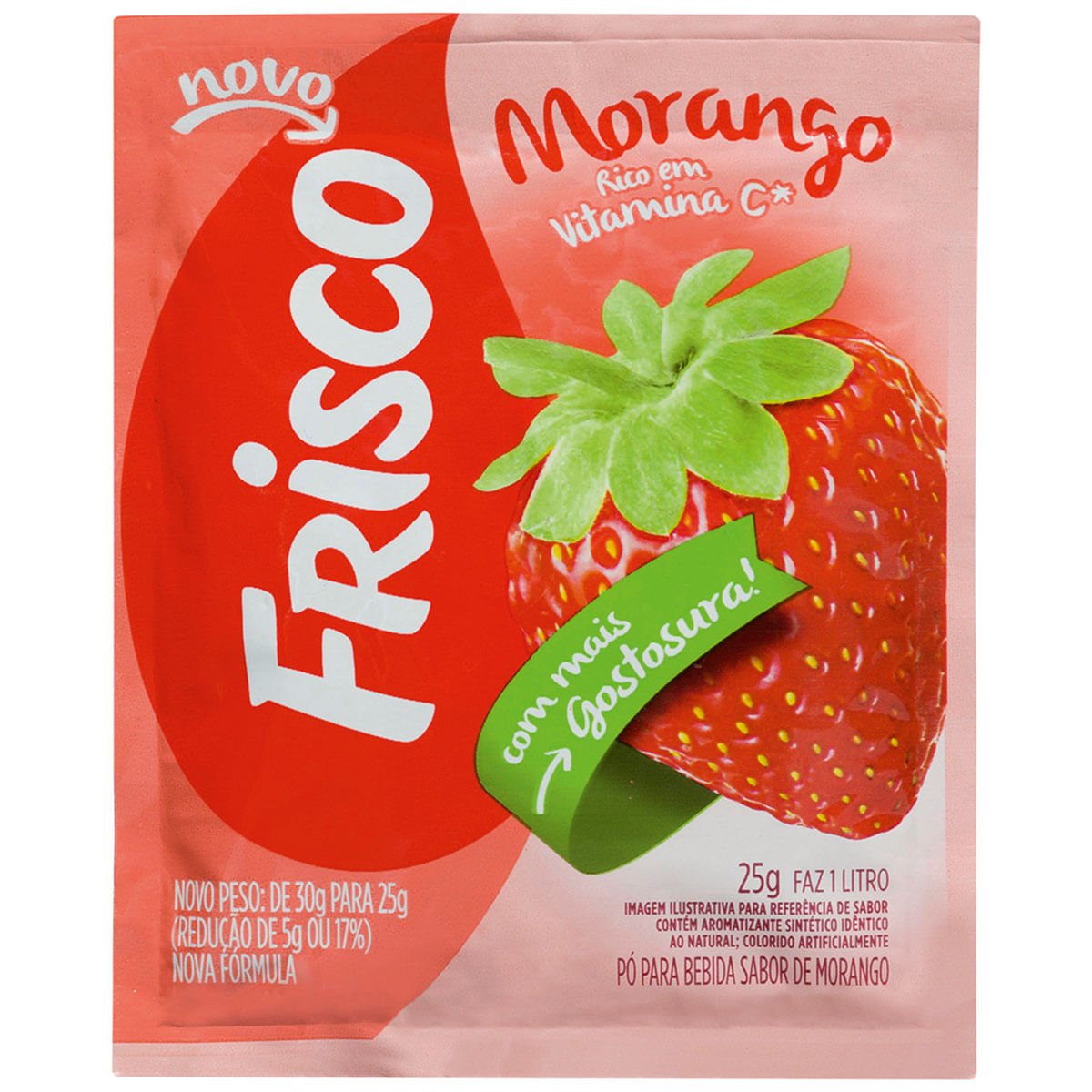 Refresco de Morango Frisco 25g