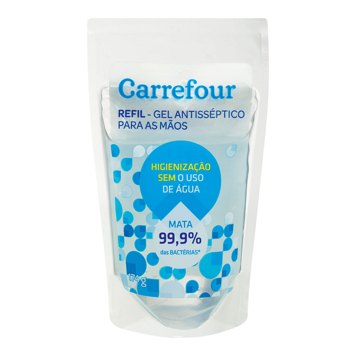 Gel Antisséptico para as Mãos Carrefour 174g Refil
