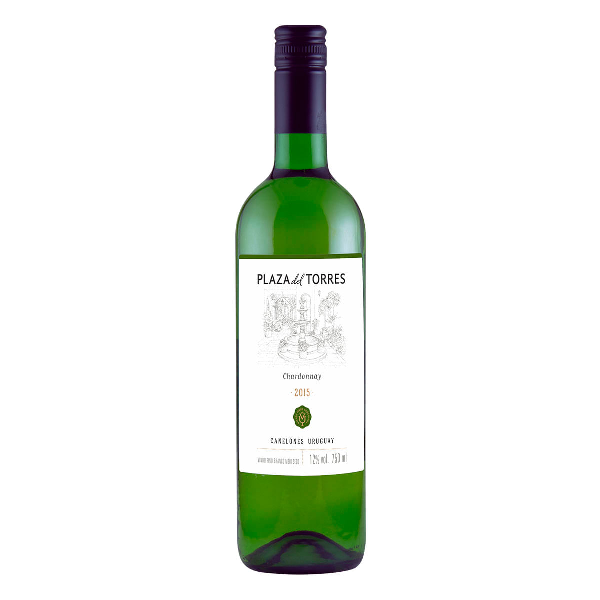 Vinho Branco Plaza del Torres 2015 Chardonnay 750ml