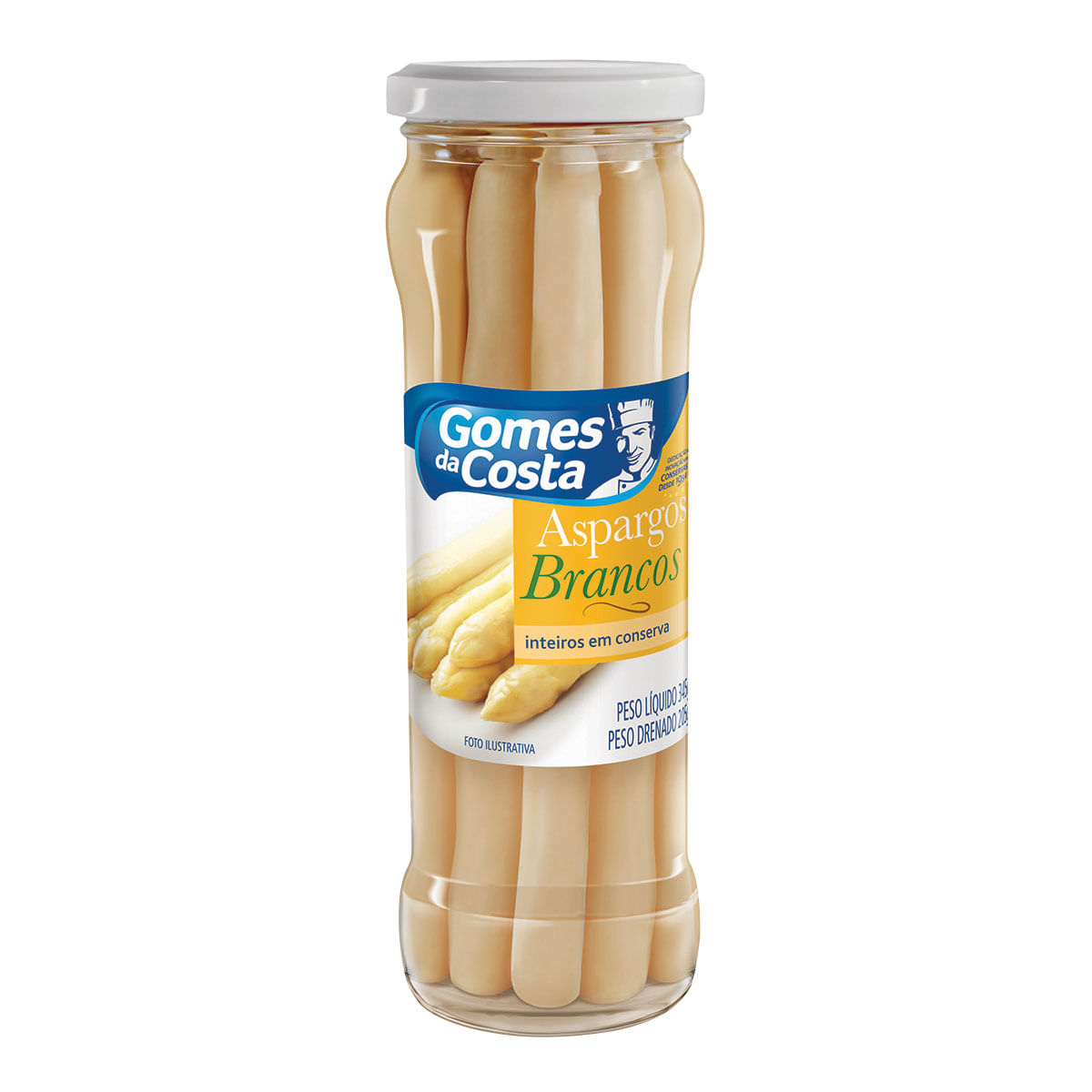 Aspargo Branco em Conserva Gomes da Costa 205g