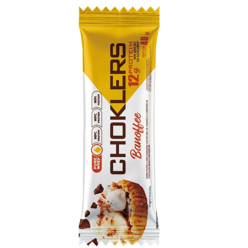 Barra de Proteína Sabor Banoffee Choklers 40g