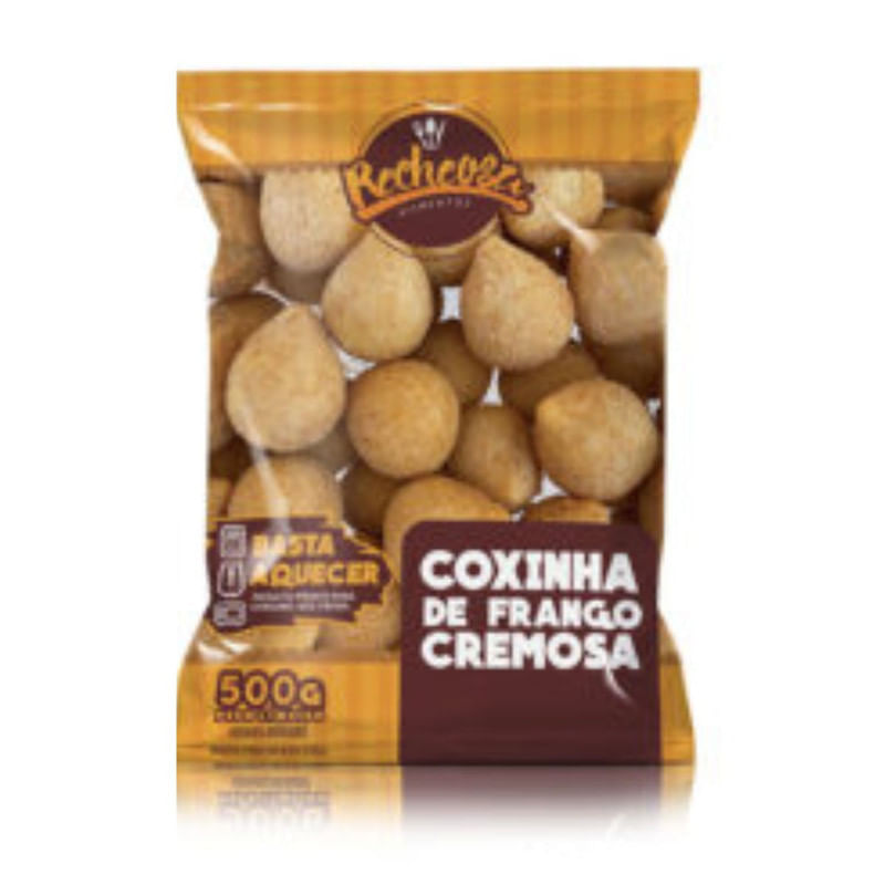 Coxinha De Frango Cremosa Recheosa 500g