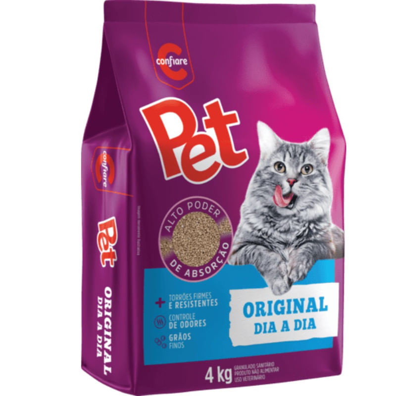 Granulado Sanitário Original Dia a Dia Confiare Pacote 4kg