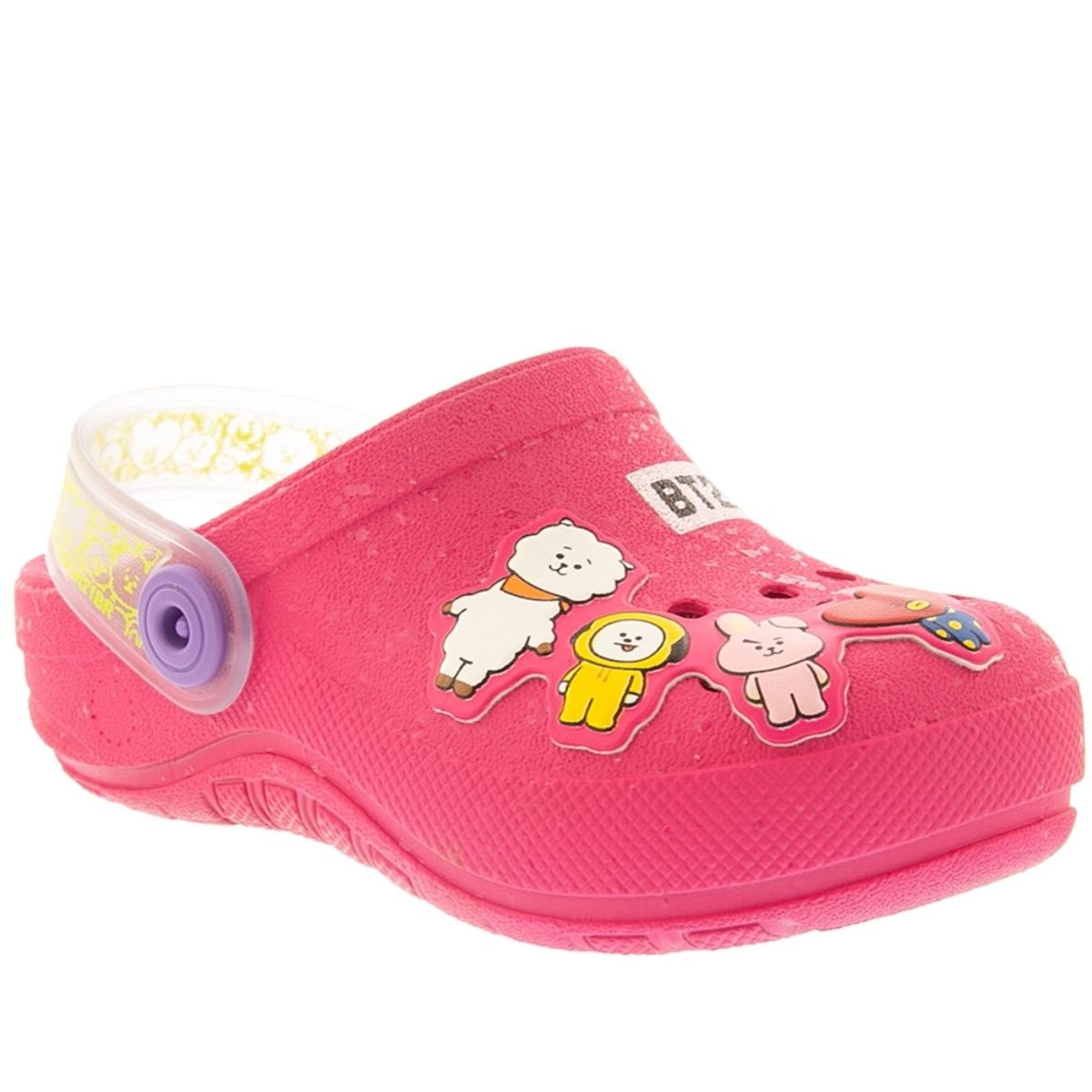 Babuche Infantil Grendene BT21 Cute Friends Rosa Tamanho 26/27
