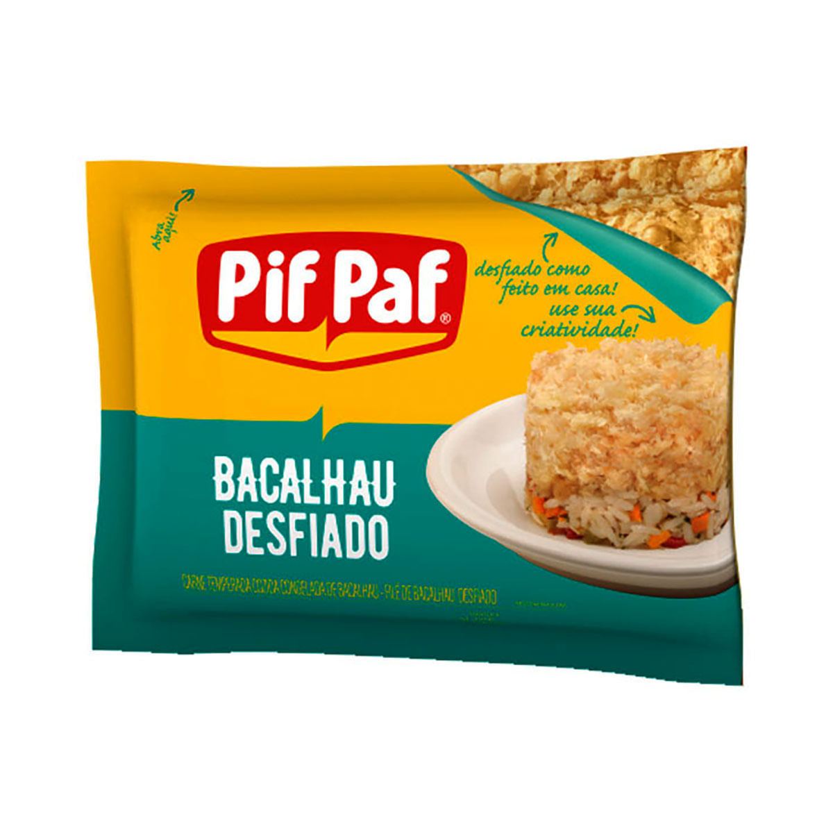 Bacalhau Dessalgado Desfiado Congelado Pif Paf 300 g