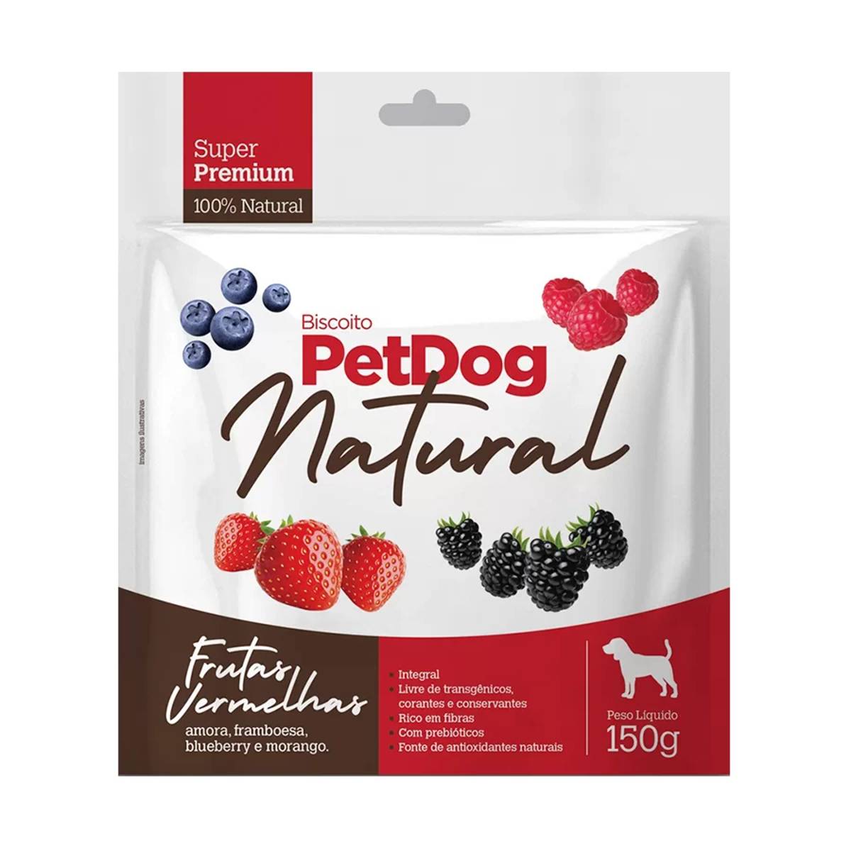 Biscoito Pet Dog Natural Frutas Vermelhas 150 g