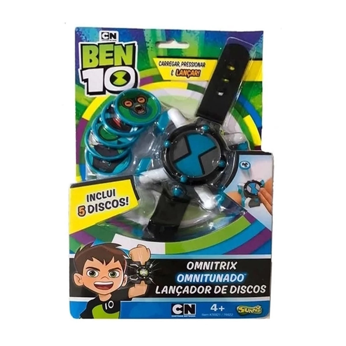 Relógio Ben 10 Omntrix Lançador de Discos Sunny