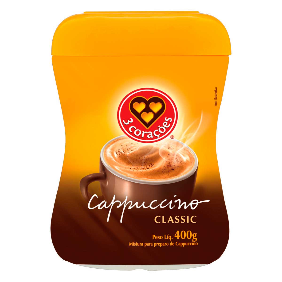 Cappuccino Classic 3 Corações 400G