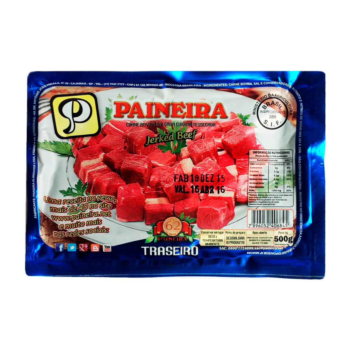 Carne Seca Traseiro Paineira 400 g