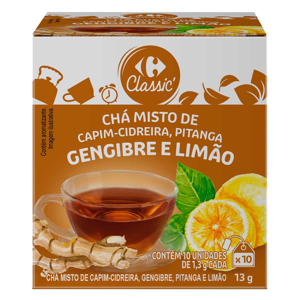 Chá de Limão com Gengibre Carrefour 10 Sachês