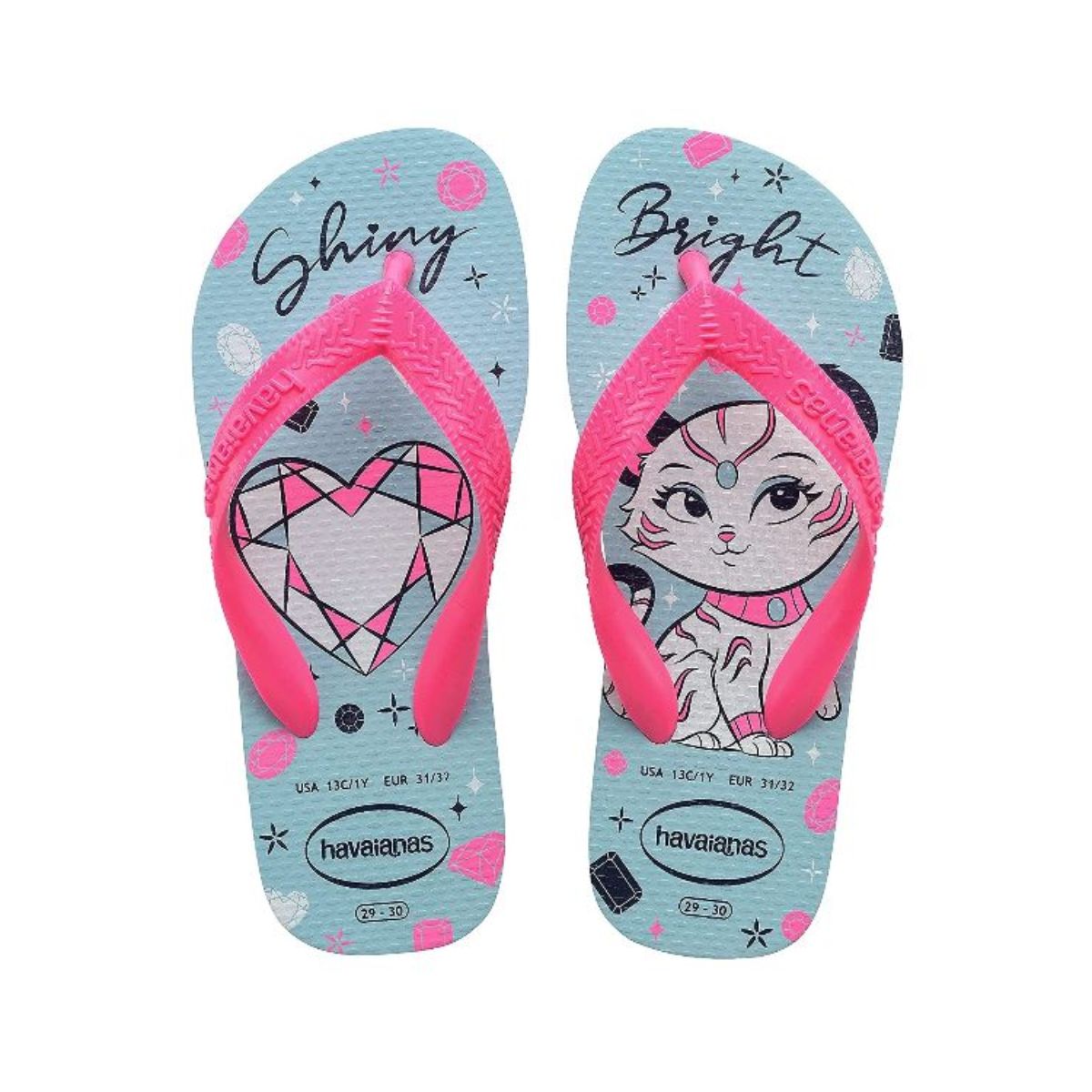 Chinelo Infantil Menina Top Pets Havaianas 27 28 Rosa