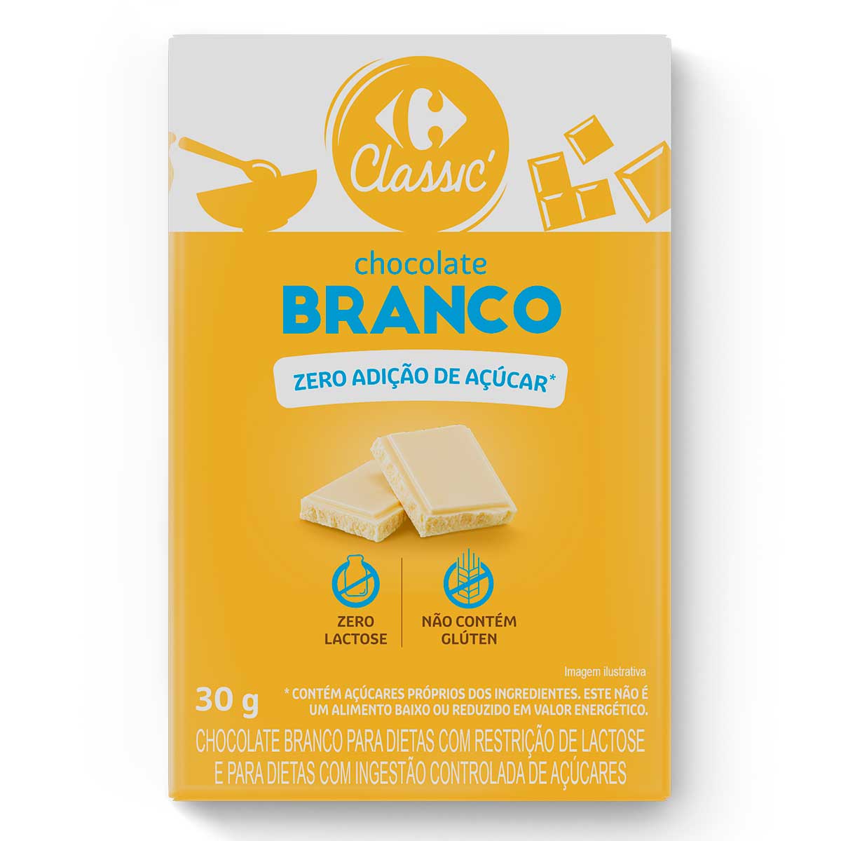Chocolate Branco Carrefour Classic 30g
