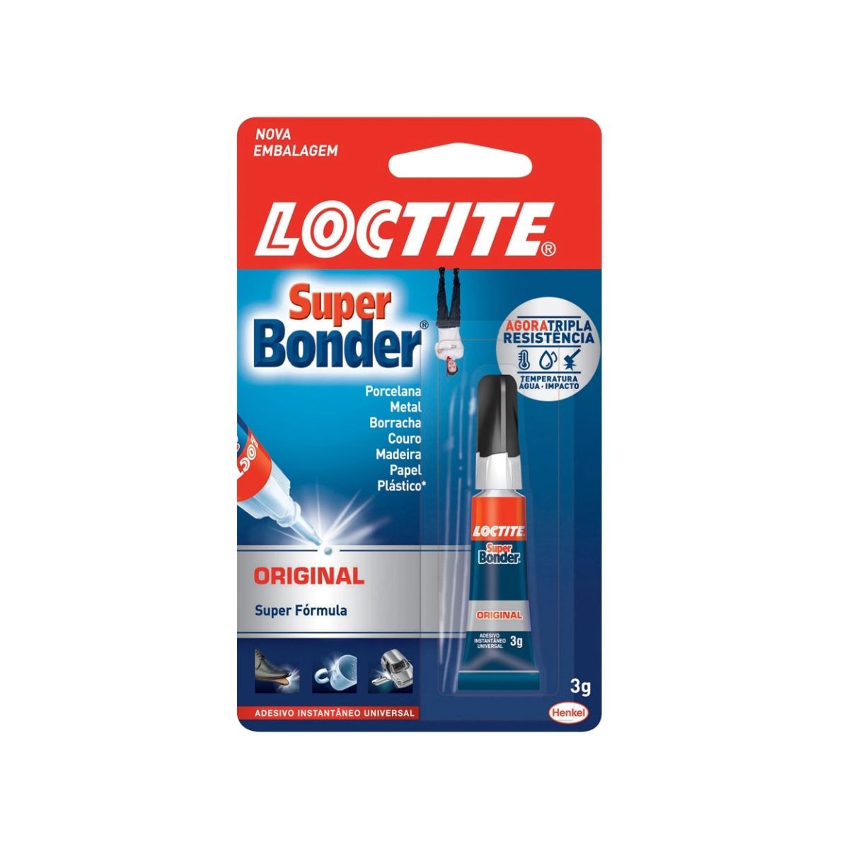 Cola Super Bonder Power Gel Loctite 3 g