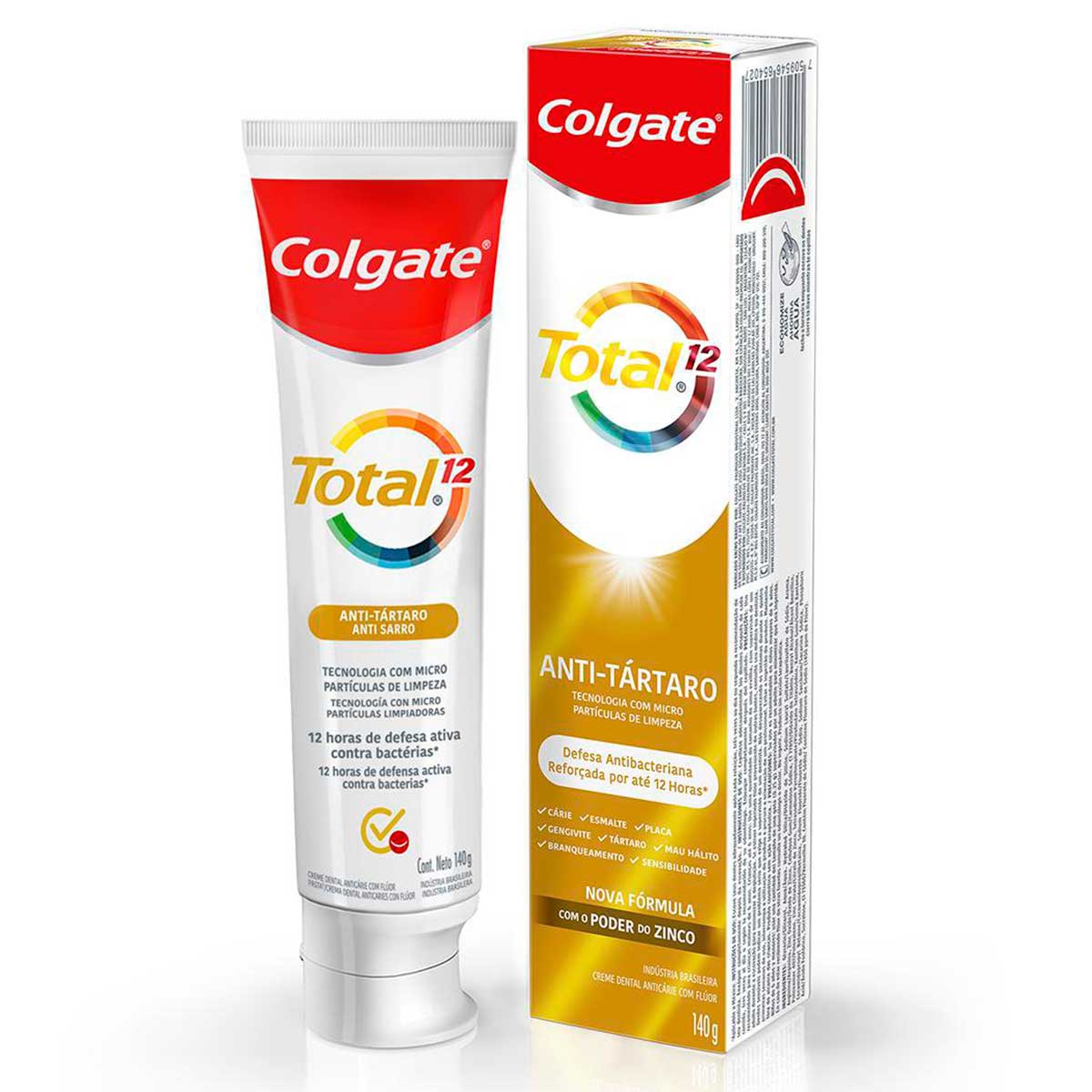 Creme Dental Colgate Total 12 Anti Tártaro 140g