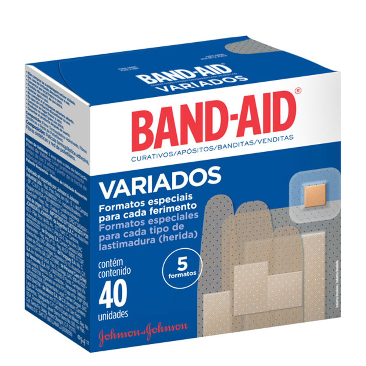 Curativos Band-Aid Variados 40 Unidades