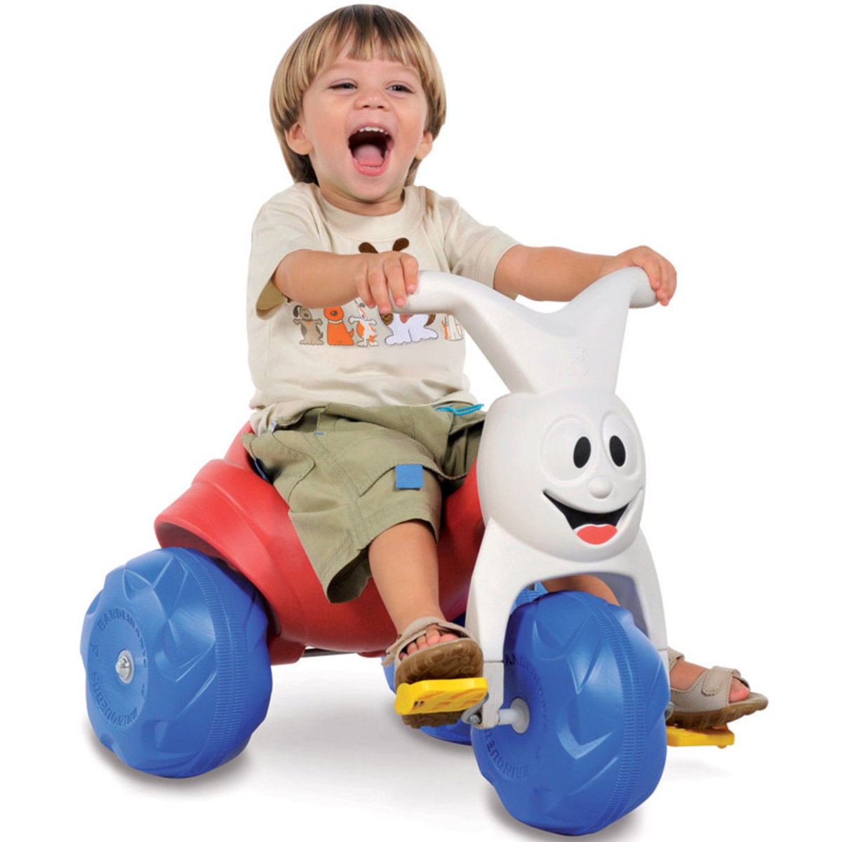 Triciclo Infantil Bandeirante Vermelho e Azul 678
