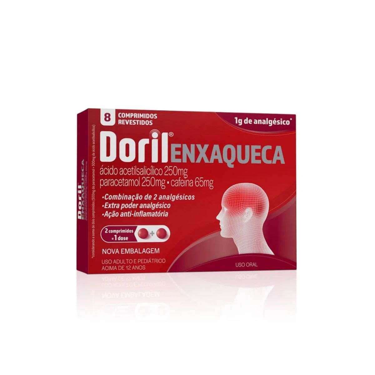Doril enxaqueca com 8 comprimidos