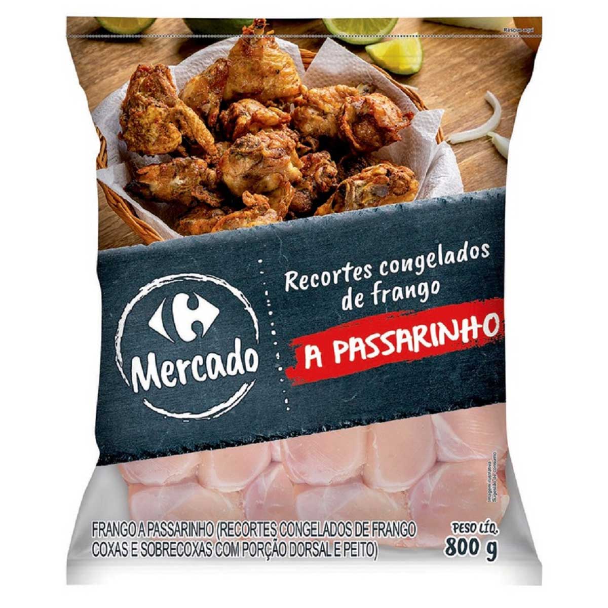 Frango à Passarinho Congelado Mercado Carrefour 800g
