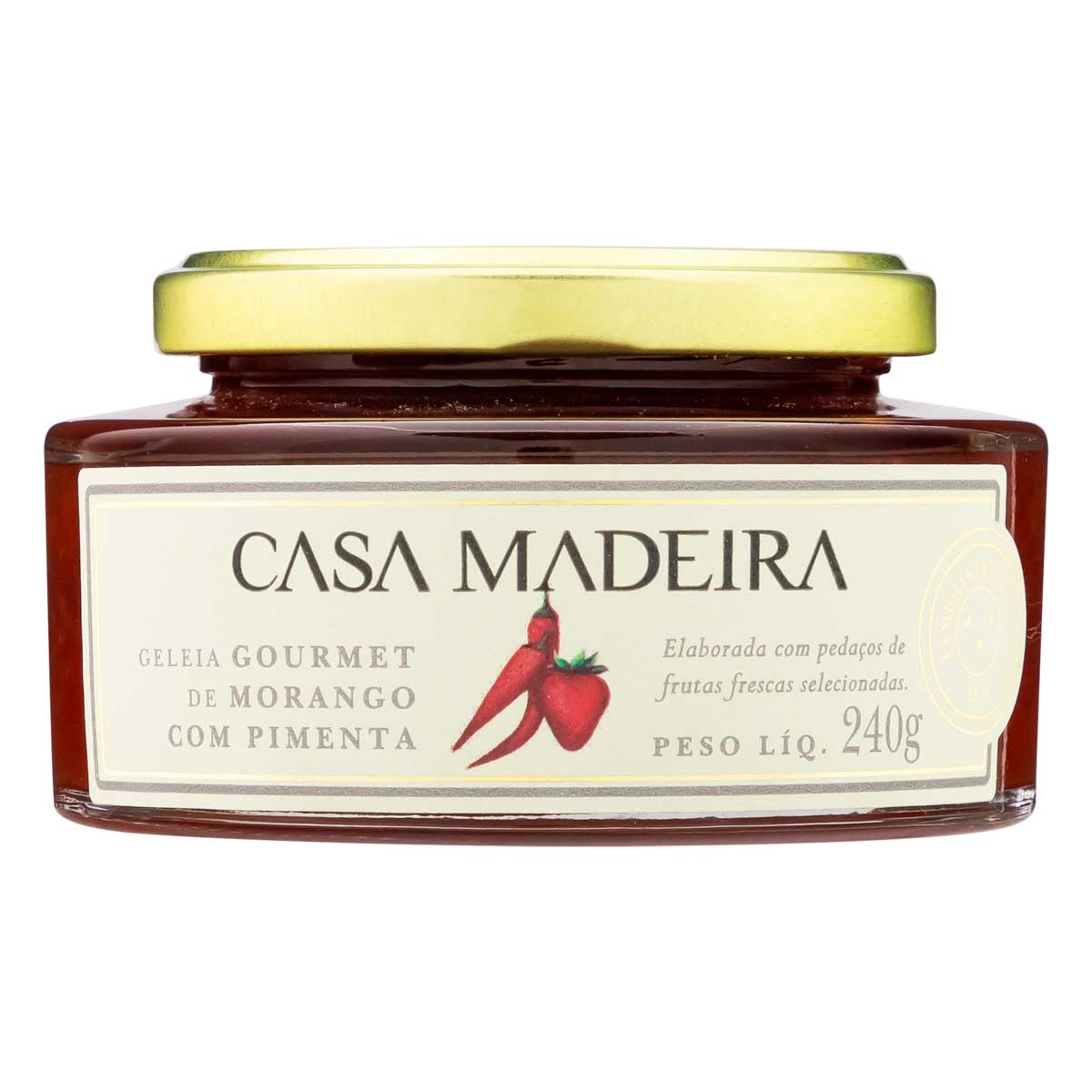 Geléia Sabor Morango com Pimenta Casa Madeira Gourmet 240g