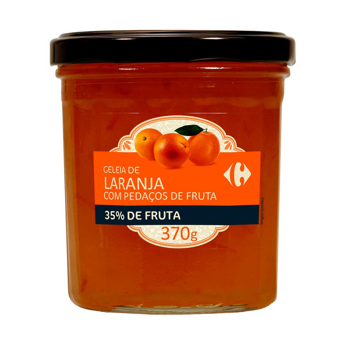 Geleia Sabor Laranja com Pedaços de Fruta Carrefour 370 g