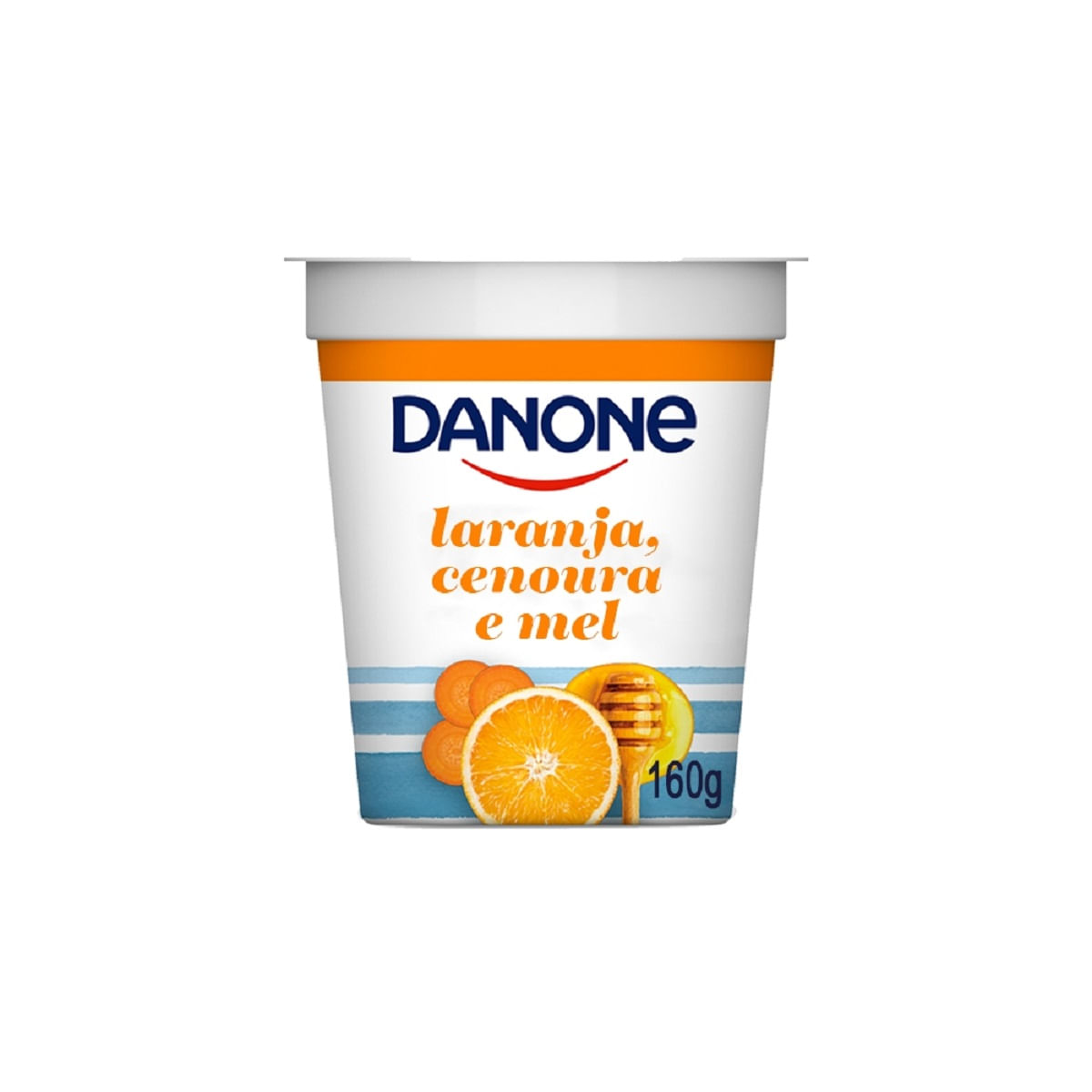 Iogurte Integral Laranja Cenoura e Mel Danone Copo 160 g