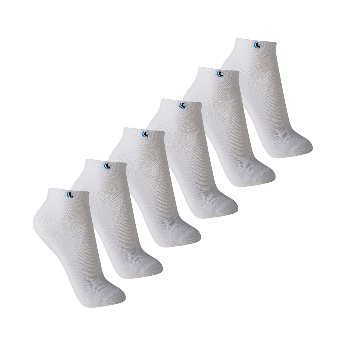 kit 3 pares de meias cano curto 3 Brancas 41 ao 44