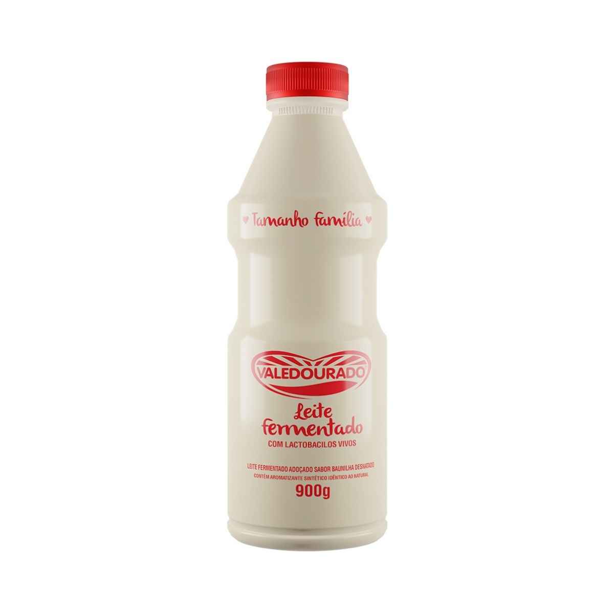 Leite Fermentado Desnatado Adoçado Sabor Baunilha 900 g