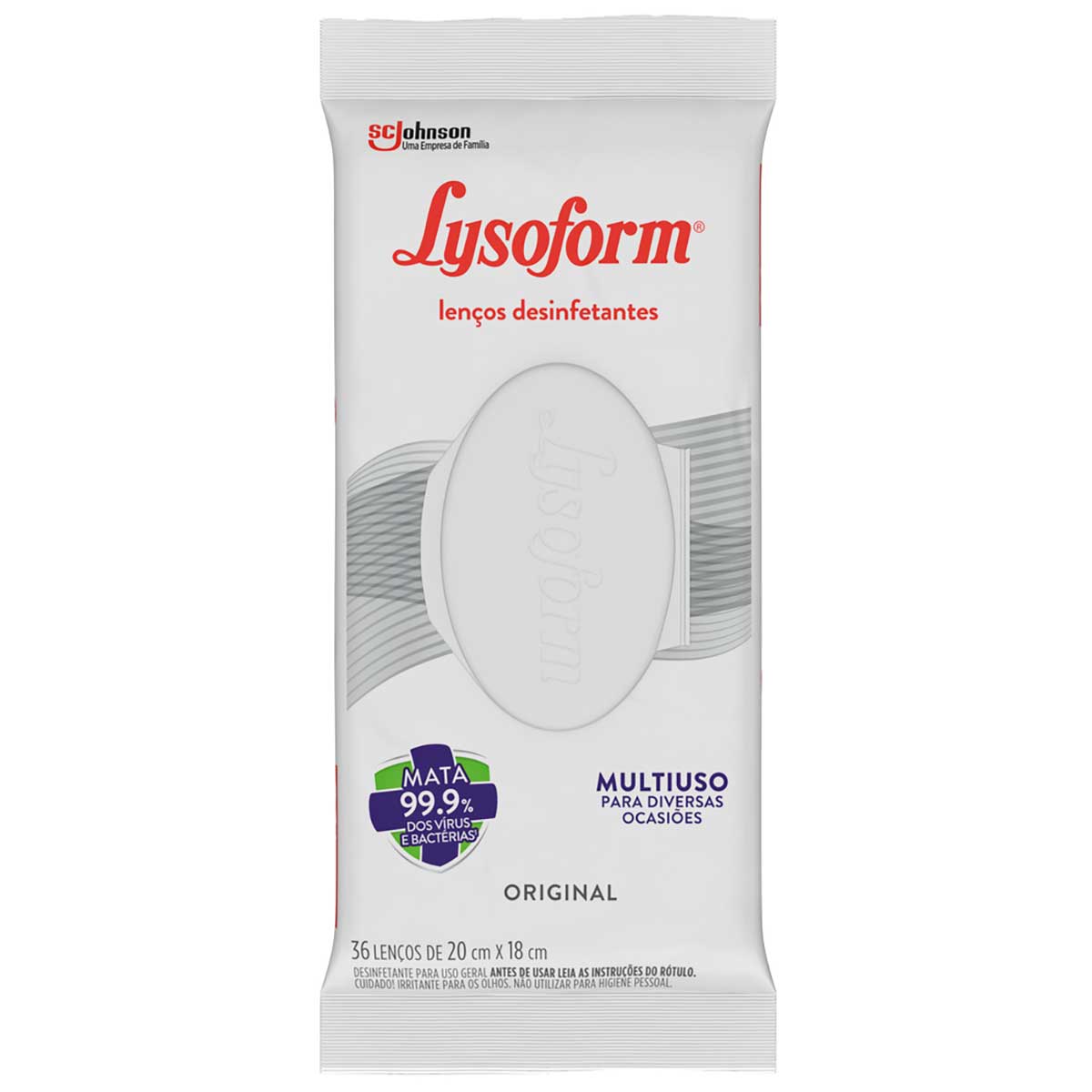 Lenço Desinfetante Lysoform Original com 36 Unidades