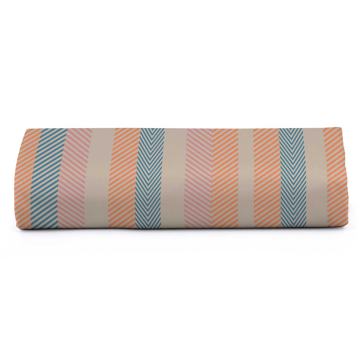 Lençol Avulso Microfibra com Elástico Solteiro Listras Camesa Multicolor