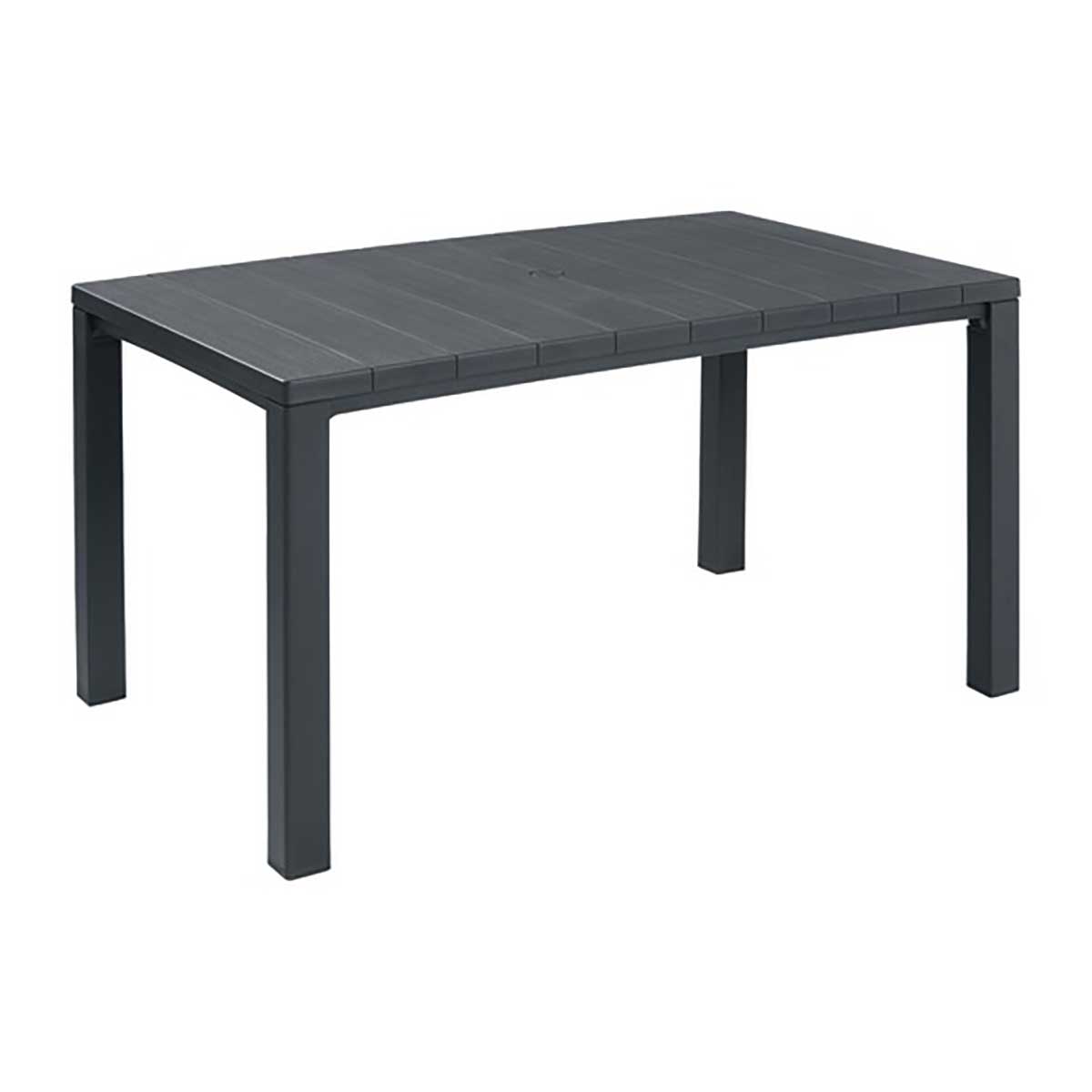Mesa Retangular 147x900cm Resina Cinza Escuro Allibert GD86887