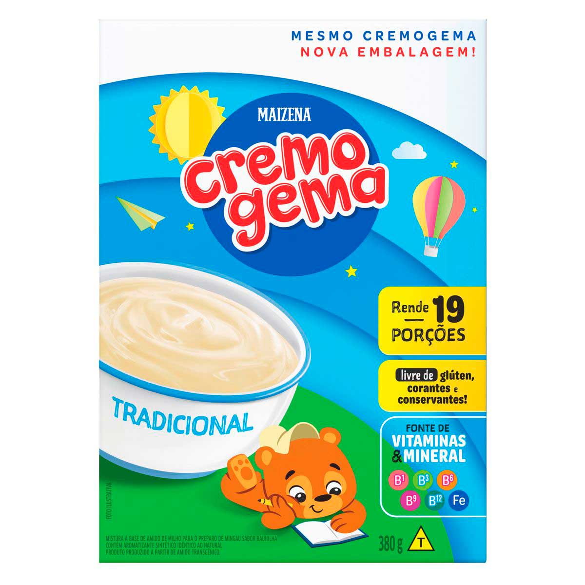 Mingau a Base de Maizena Cremogema 380g