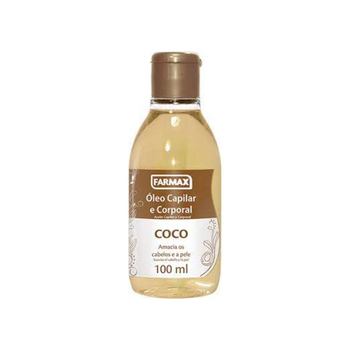 Óleo de coco Farmax com 100 ml