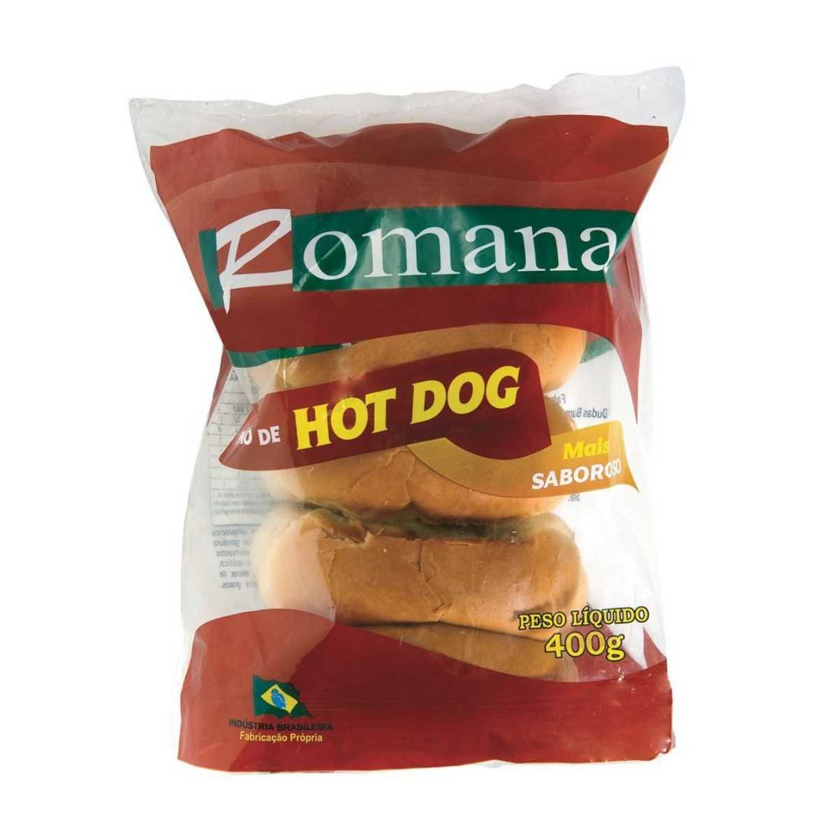 Pão Hot Dog Romana 400 g