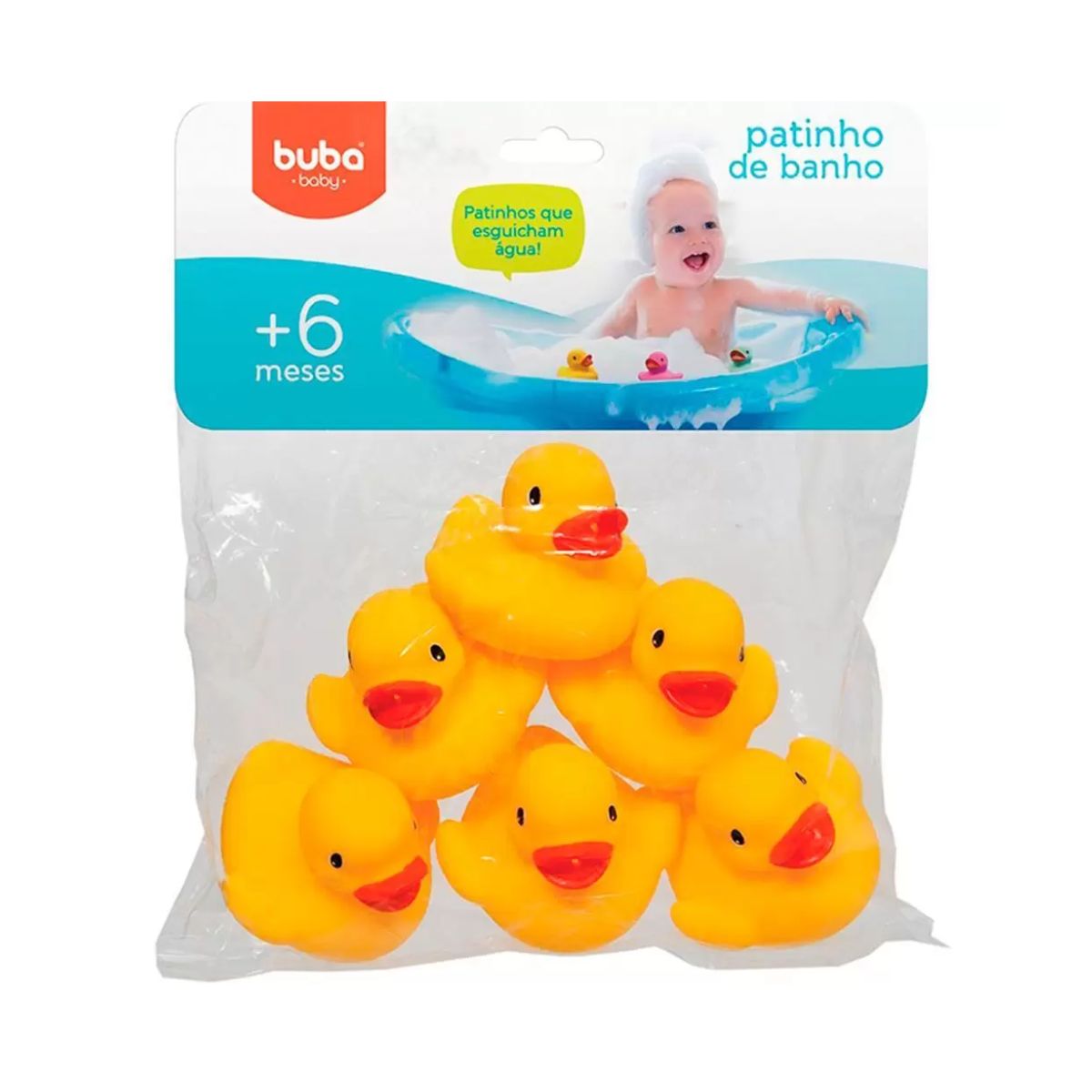 Patinho de Banho Amarelo Buba