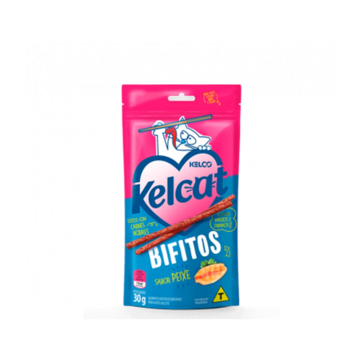 Petisco Sabor Peixe com 30 g Kelcat