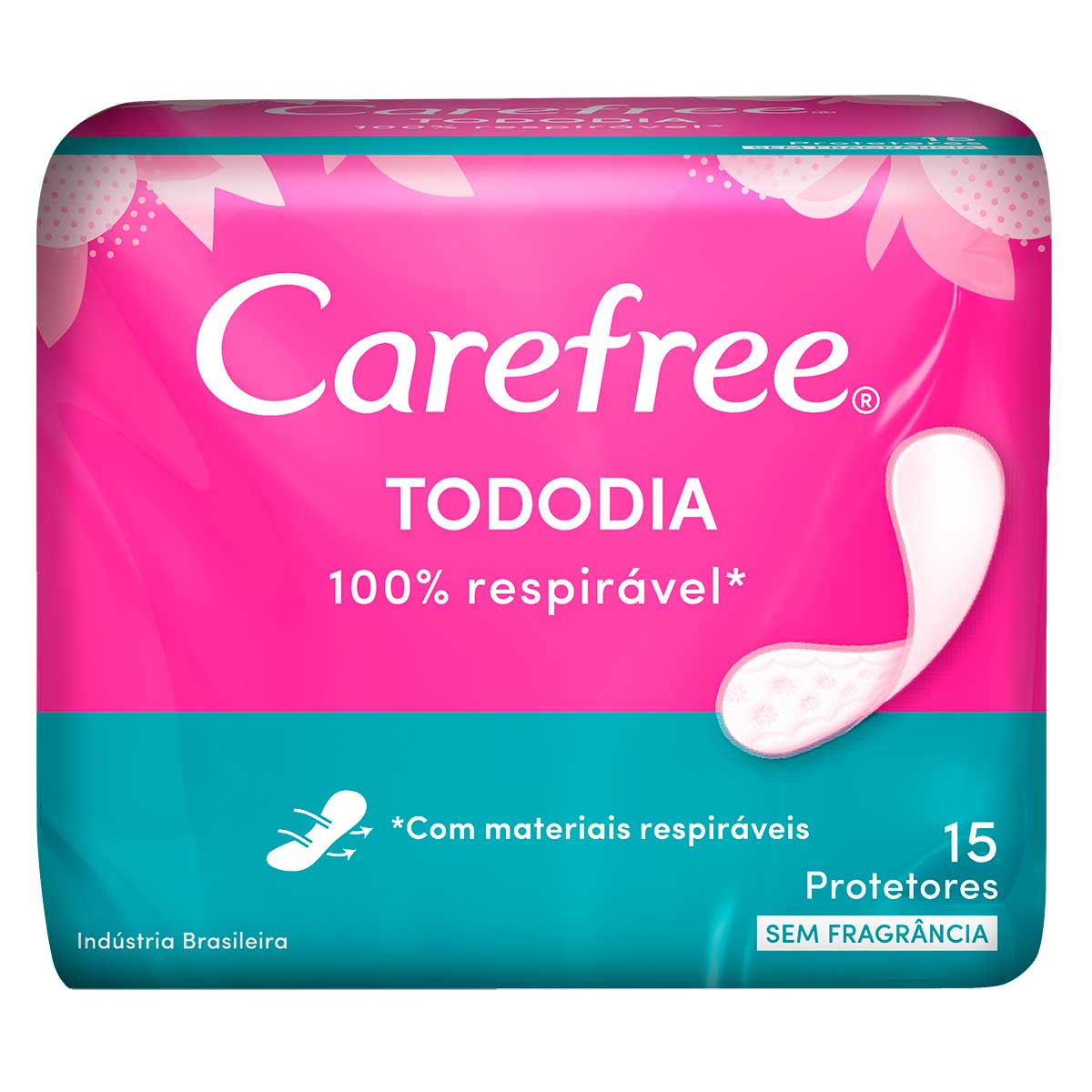 Protetor Diário Todo Dia sem Perfume Carefree 15 Unidades