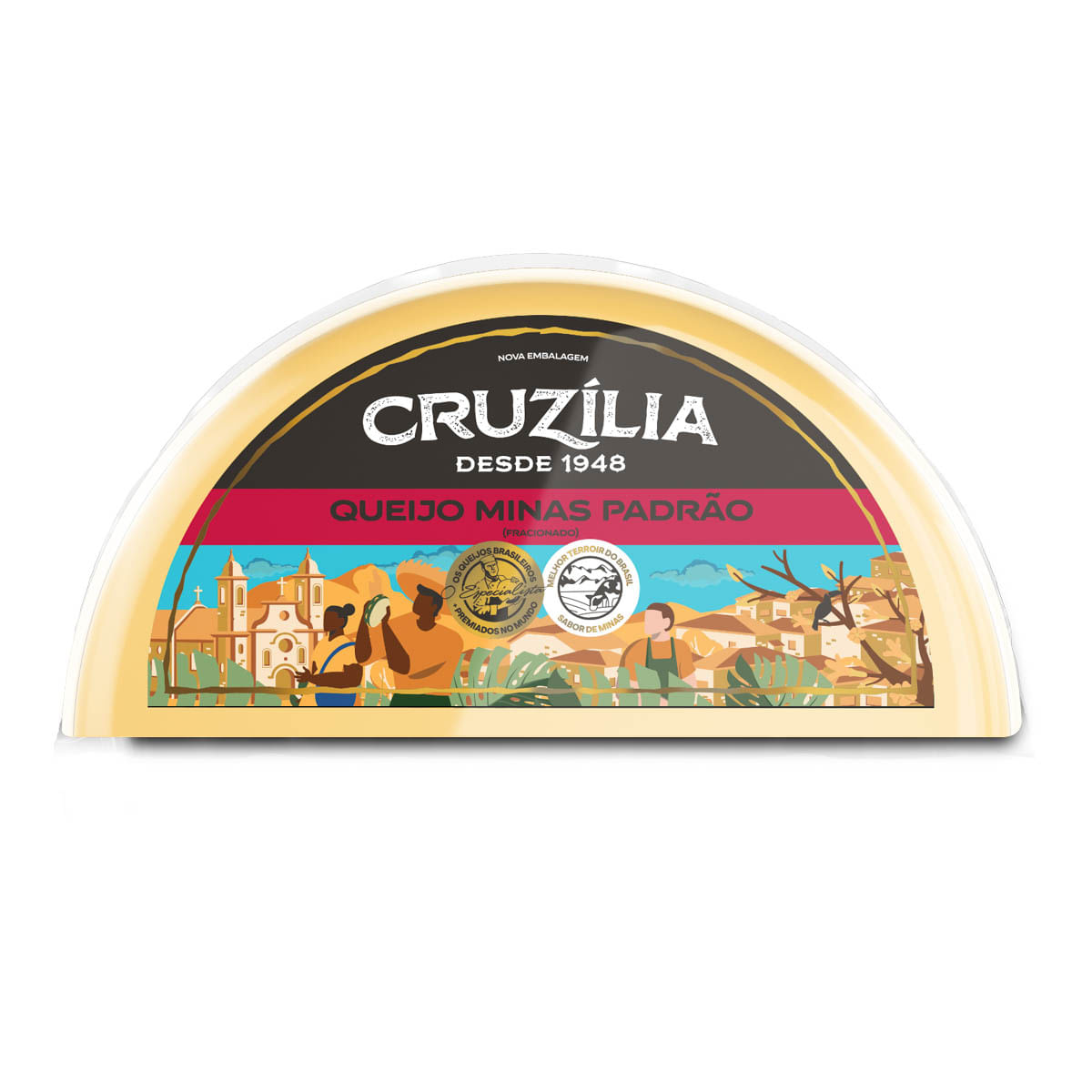 Queijo Minas Padrão Fracionado Cruzilia Aprox. 500g