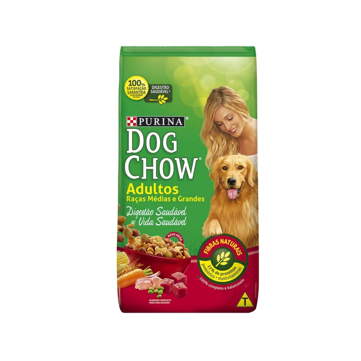 Ração Adulto Dog Chow para Raças Médias e Grandes com 1 kg