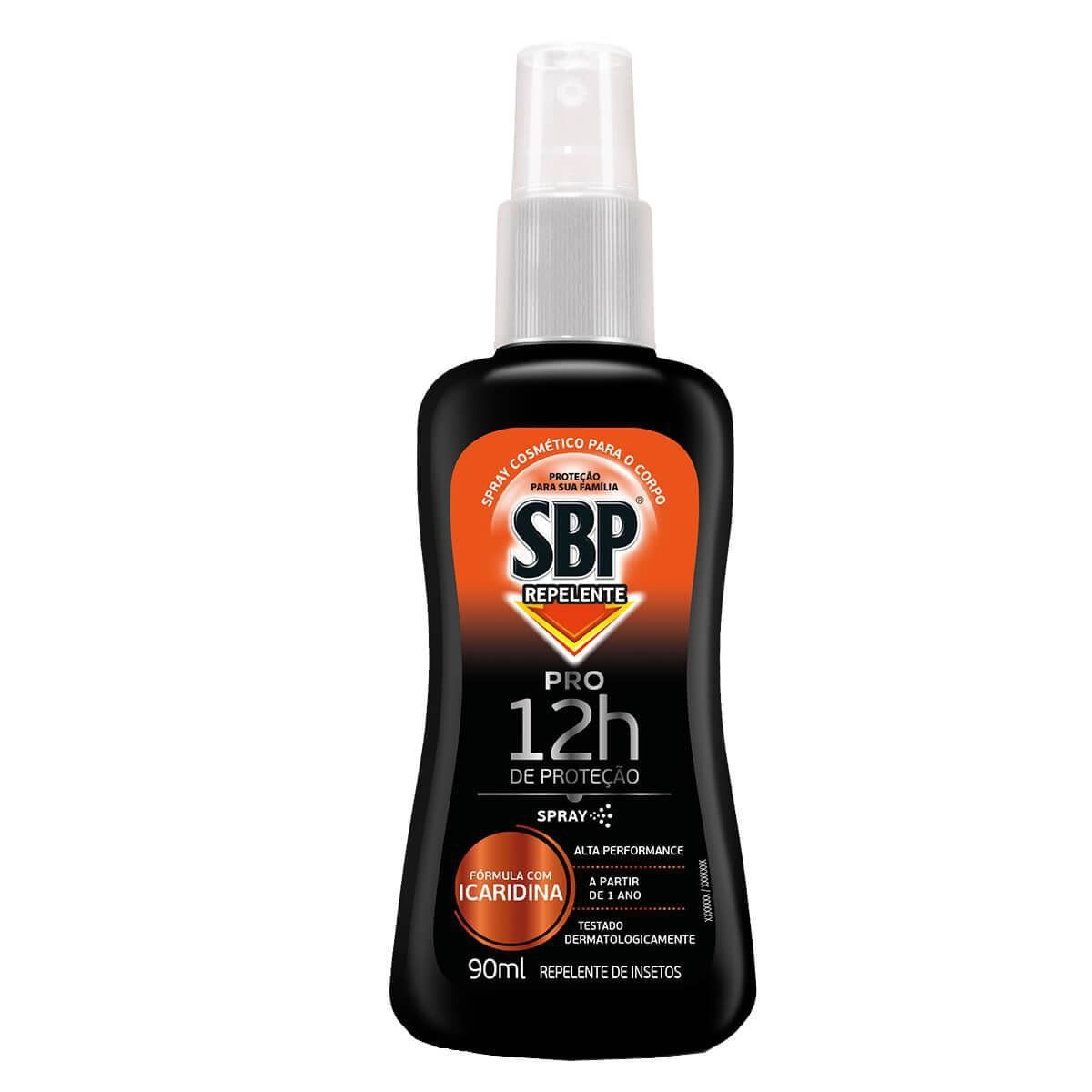Repelente SBP Pro Icaridina Spray 90ml 12 Horas de Proteção