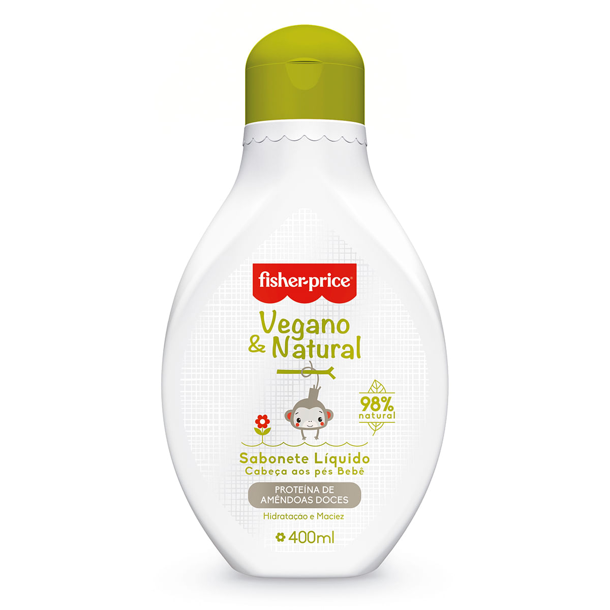 Sabonete Líquido Fisher-Price Vegan Natural 400 ml